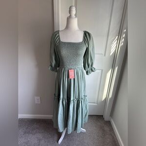 Ivy City Co Lani Dress in Eucalyptus with mommy and me option